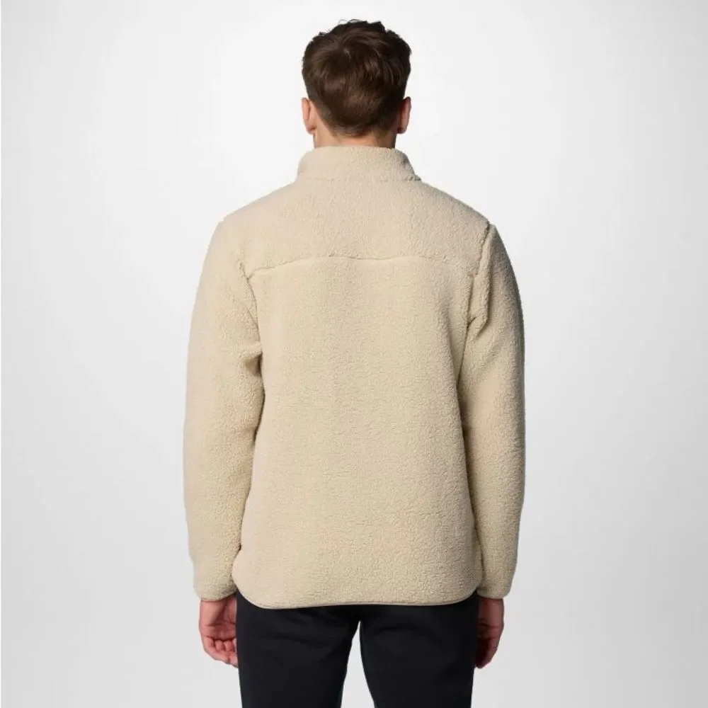 Columbia Men's Rugged Ridge II Full Zip Sherpa Fleece - XL, Ancient Fossil, NEW‎
